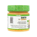EARTH GOODS Smooth Peanut Butter, 220g - Organic, Vegan, Gluten Free, Non GMO