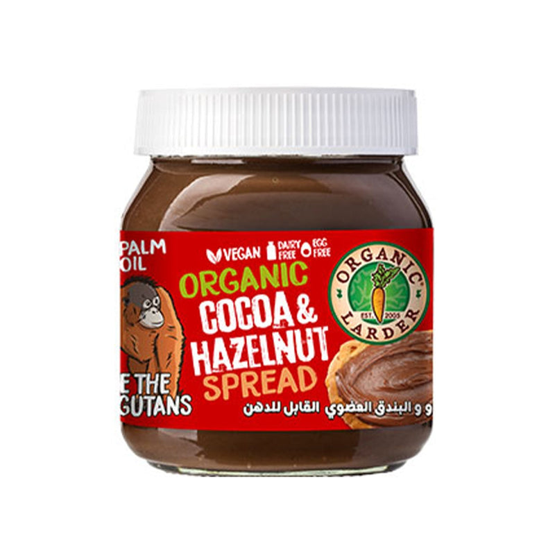 ORGANIC LARDER Cocoa & Hazelnut Spread, 350g