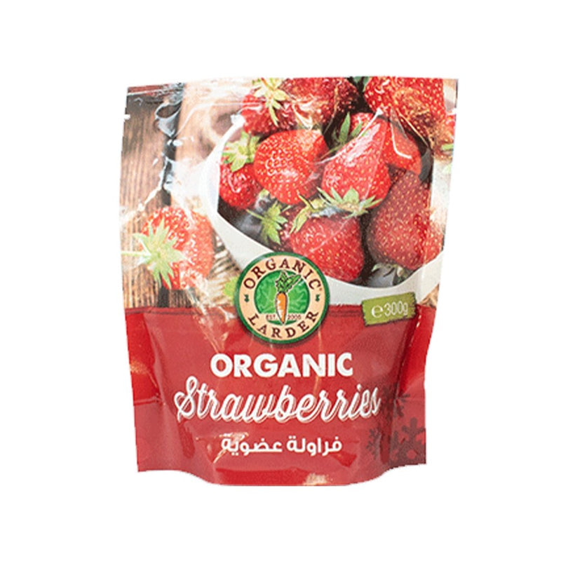 ORGANIC LARDER Frozen Strawberries, 300g - Organic, Natural