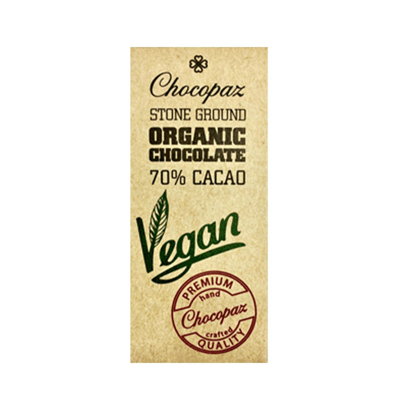 CHOCOPAZ Organic Vegan Chocolate - Classic 70%, 47g