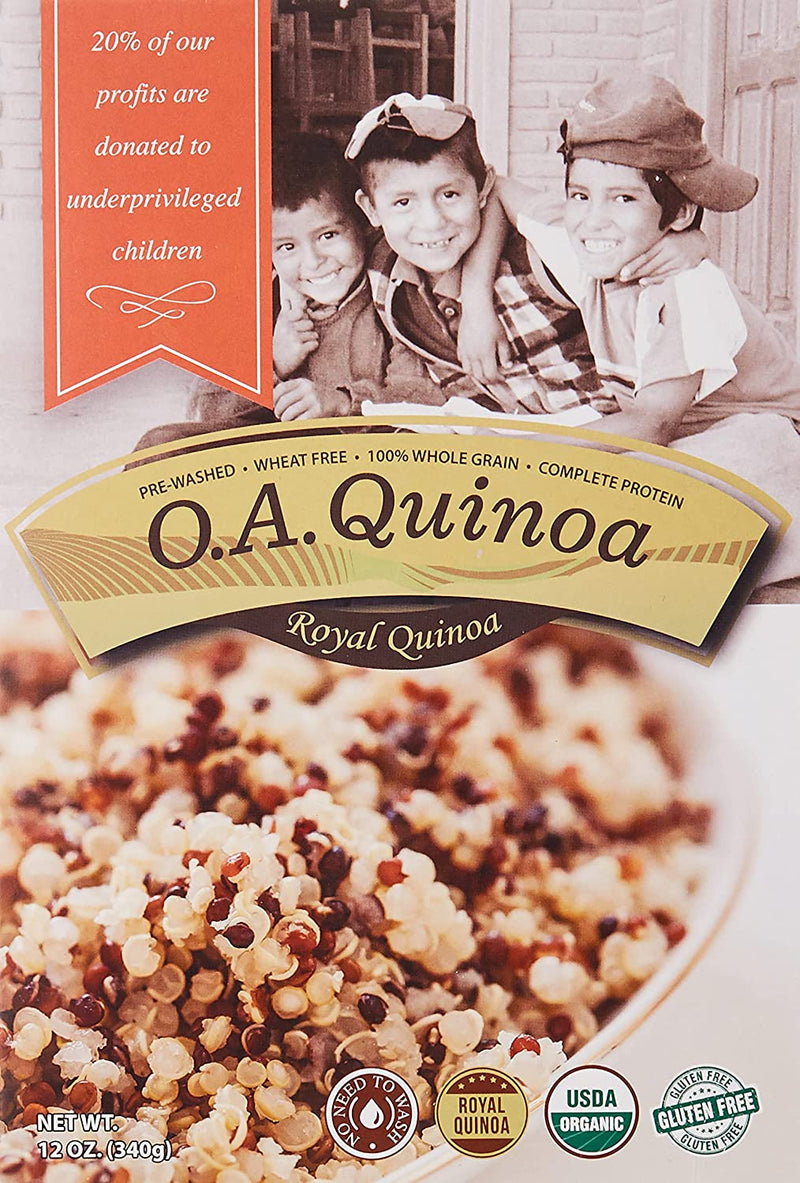 O.A. FOODS Premium Mixed Quinoa, 340g, Organic, Gluten Free