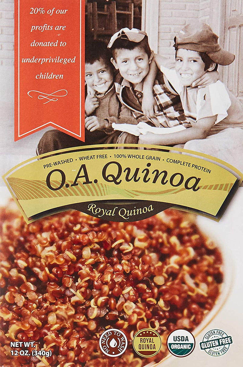 O.A. FOODS Premium Red Quinoa, 340g