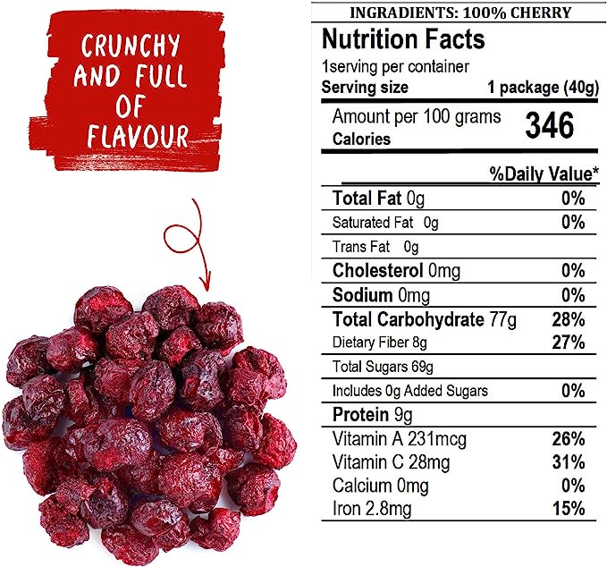 BONAF Freeze Dried Cherries, 20g