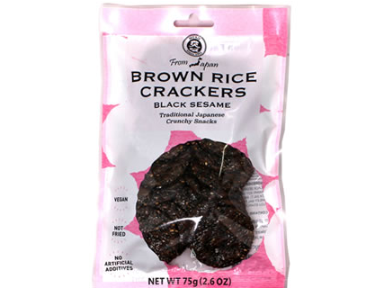 MUSO Brown Rice Crackers With Black Sesame, 75g