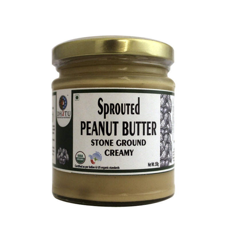 DHATU Organic Sprouted Peanut Butter, 150g