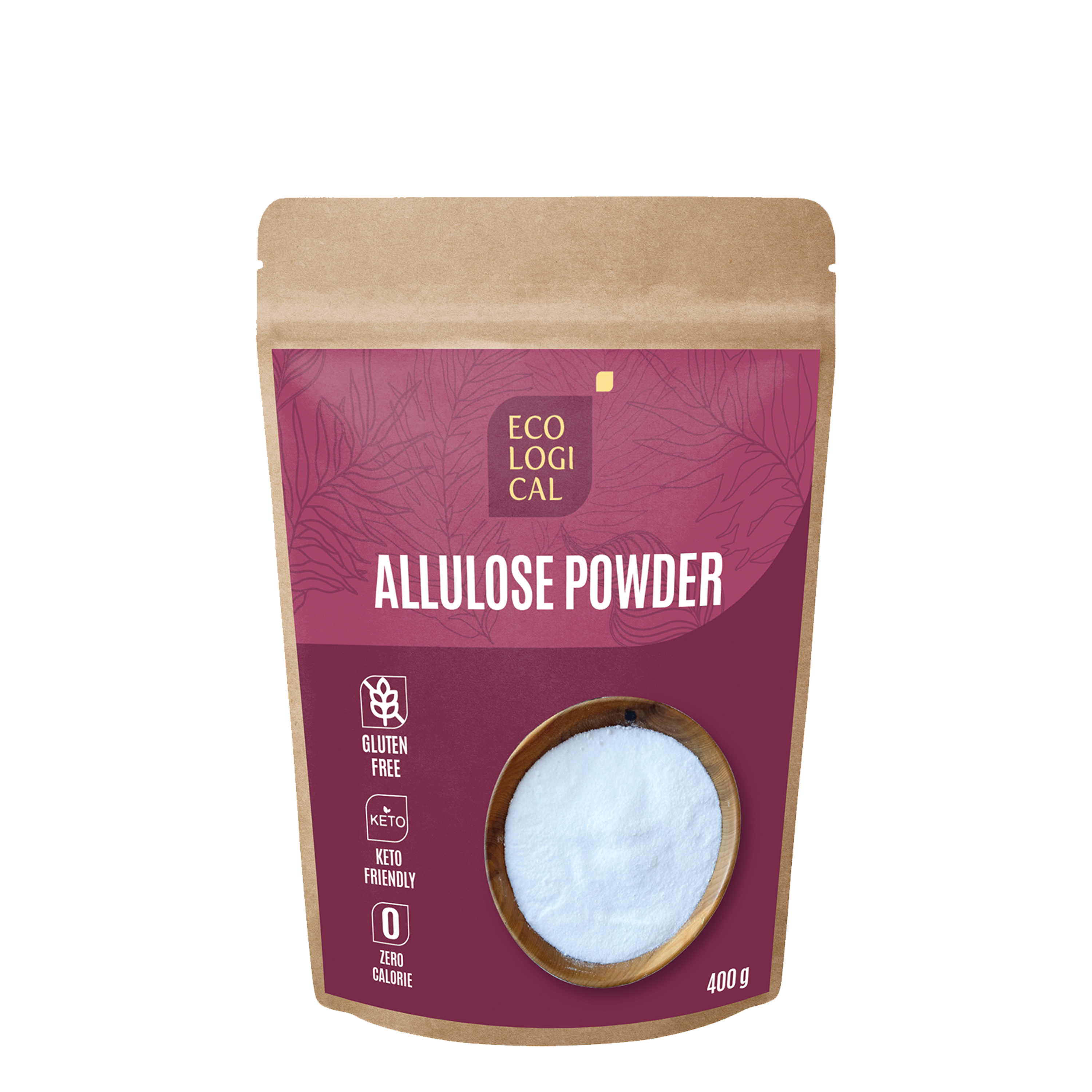 Premium ECOLOGICAL Allulose Powder, 400g - Zero-Calorie Sugar Substitu