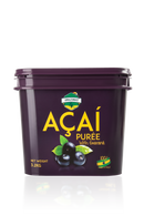 AMAZONAS4U Acai Puree with Guarana - 3.2kg Tub | Frozen Superfood Blend for Health-Conscious Living