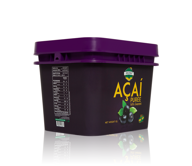 AMAZONSA4U Acai Puree With Guarana, 12 Ltr