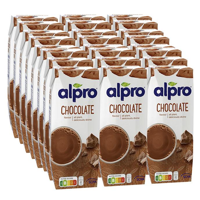 ALPRO Soya Chocolate Drink, 250ml - Pack Of 24