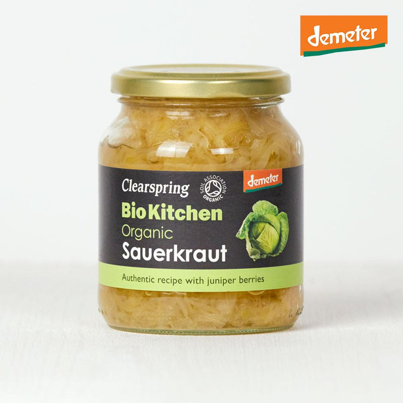 CLEARSPRING Organic Pasteurized Demeterk Sauerkraut, 360g