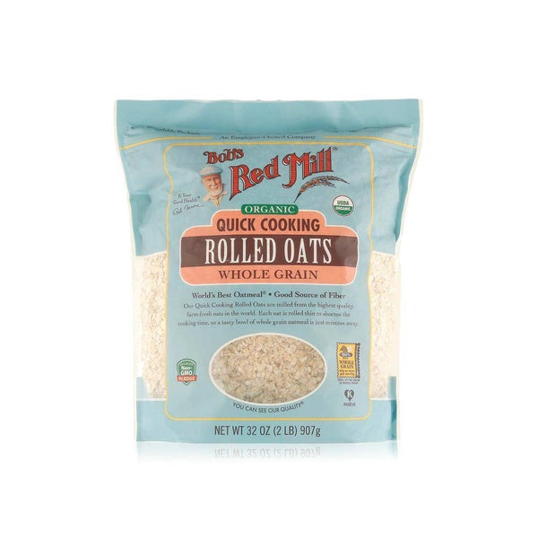 BOB'S RED MILL Organic Quick Cooking Wholegrain Rolled Oats | 907g