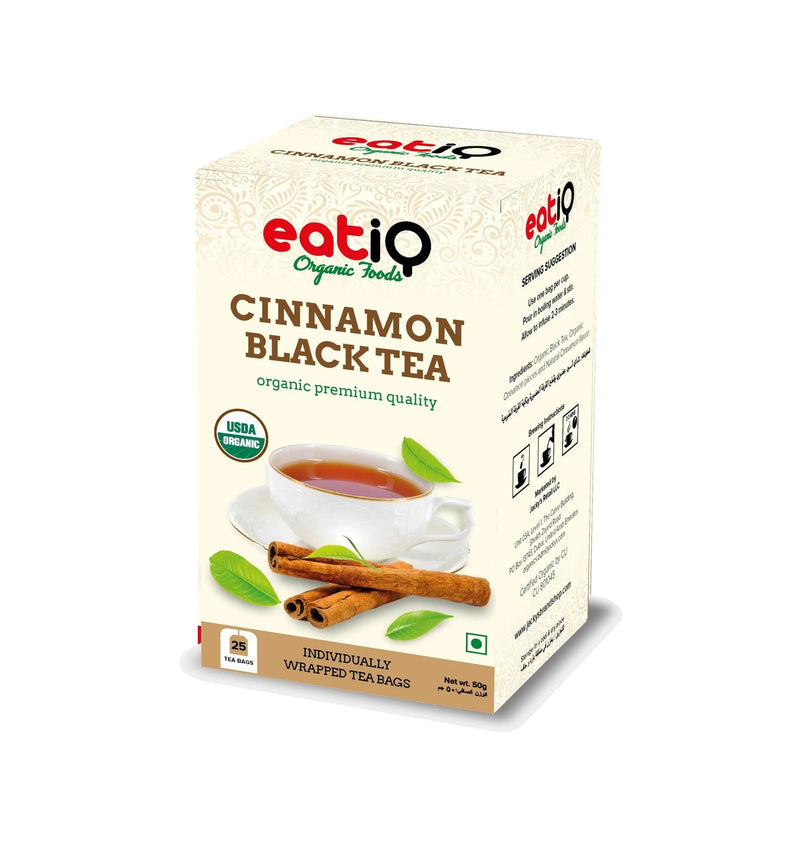 EATIQ ORGANIC FOODS Cinnamon Black Tea, 50g
