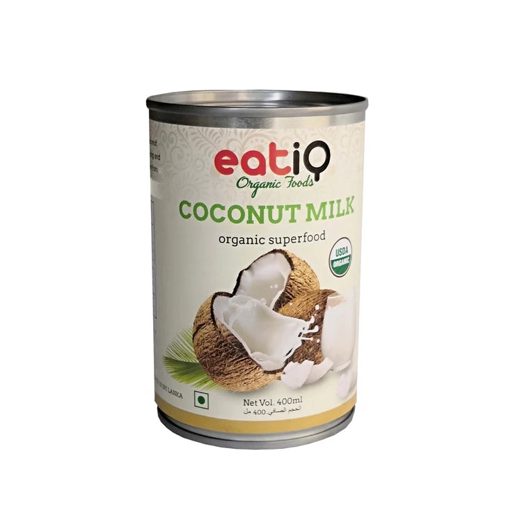 EATIQ ORGANIC FOODS Organic Coconut Milk 6% Fat, 400ml