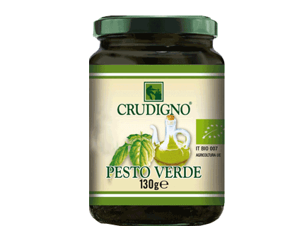 CRUDIGNO Green Pesto With Basil, 130g