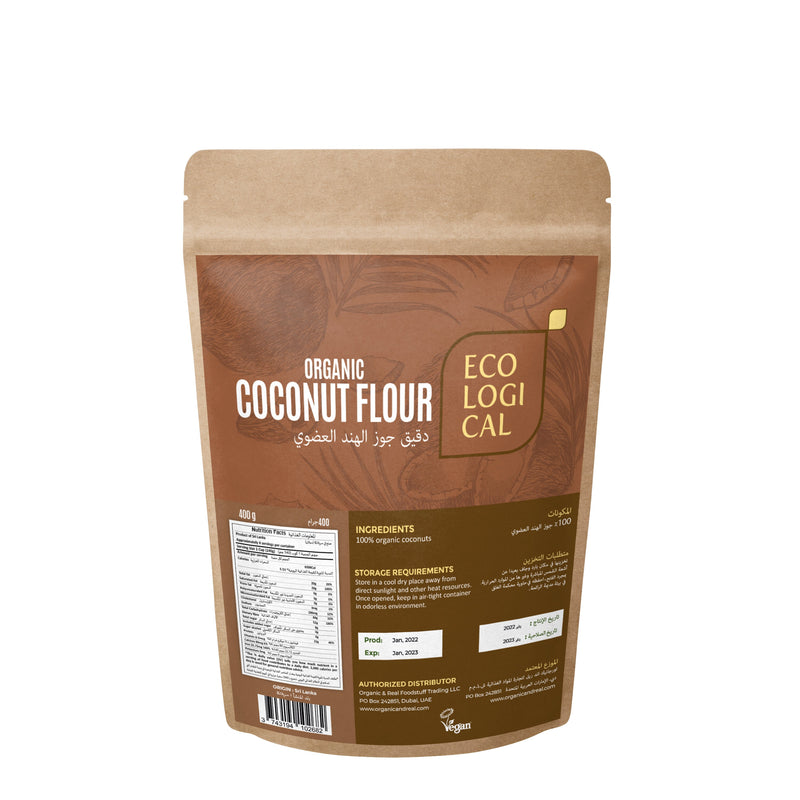 ECOLOGICAL Organic Coconut Flour, 400g