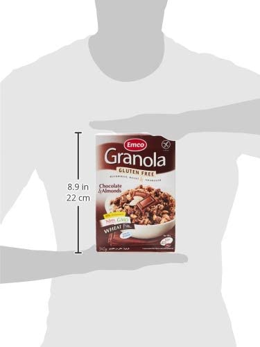 EMCO Granola Gluten Free With Chocolate and Almonds-340GM