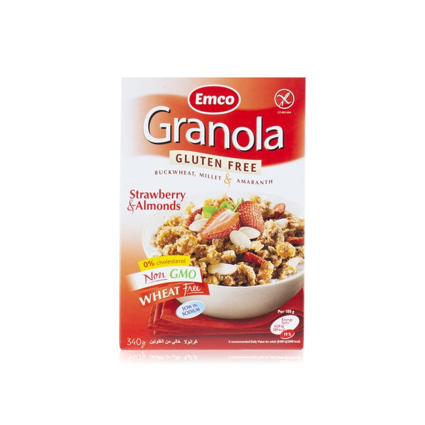 EMCO Granola Gluten Free With Strawberries And Almonds -340G
