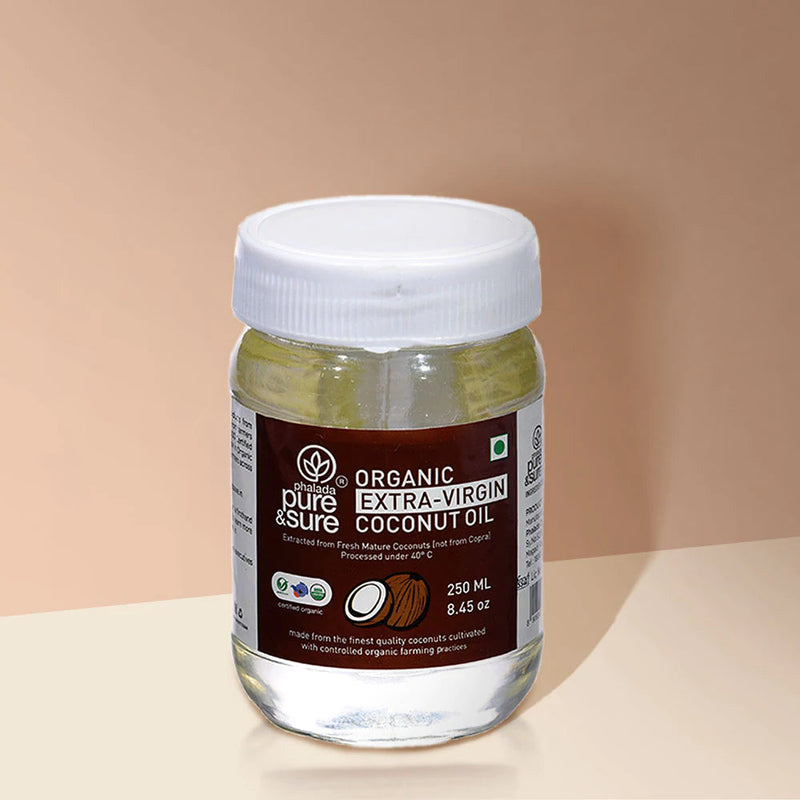 PURE & SURE Organic Extra Virgin Coconut Oil, 250ml