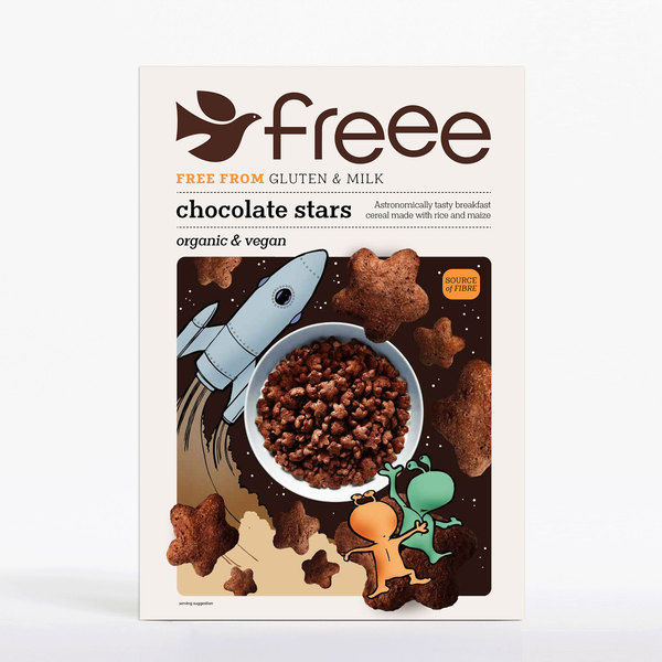 DOVES FARM Freee Gluten Free Organic Chocolate Stars, 300g