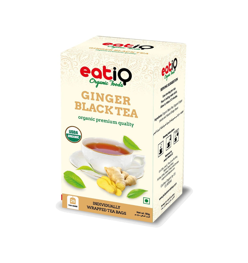 EATIQ ORGANIC FOODS Ginger Black Tea, 50g