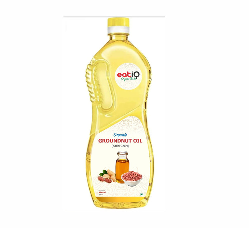 EATIQ ORGANIC FOODS Organic Groundnut Oil, 1l