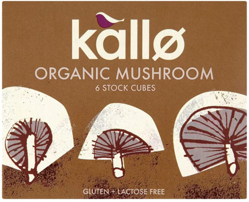 KALLO Organic Mushroom Stock Cubes, 66g