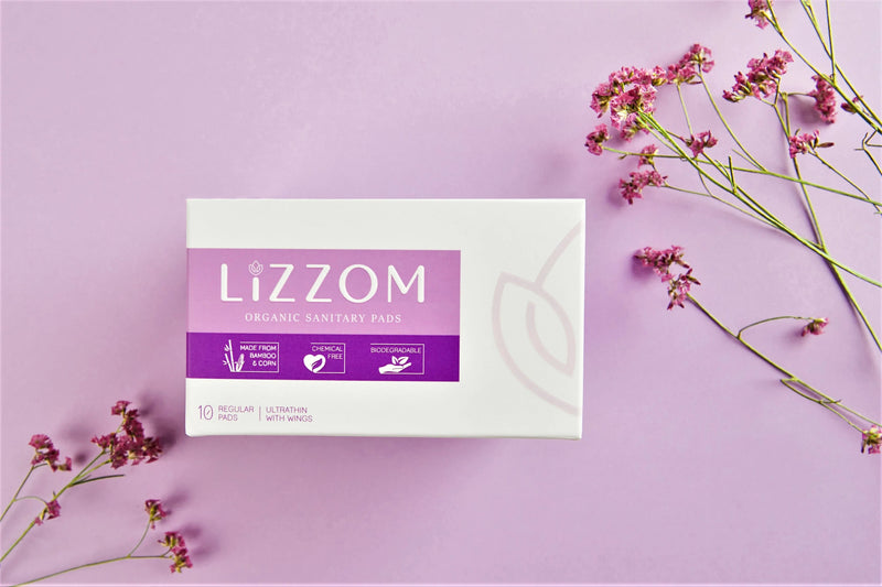 LiZZOM Ultra Thin Regular Size Sanitary Pads With Wings (10 pc)