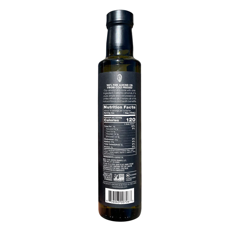 NOOSH Cold Pressed 100% Pure Almond Oil, 226.8g