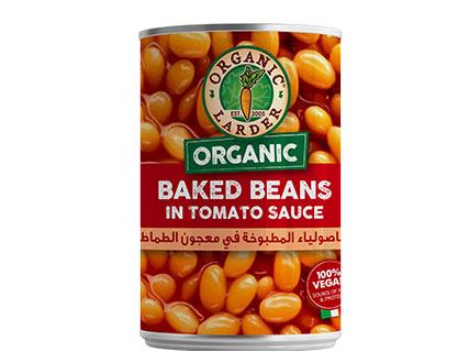 ORGANIC LARDER Baked Beans In Tomato Sauce, 400g