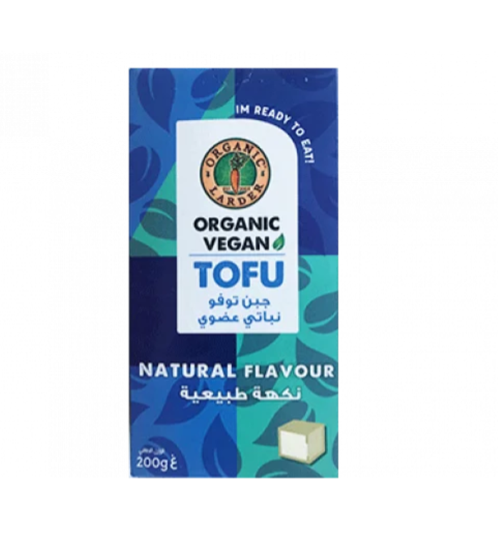 ORGANIC LARDER Tofu Natural Flavour, 200g - Organic, Vegan, Natural