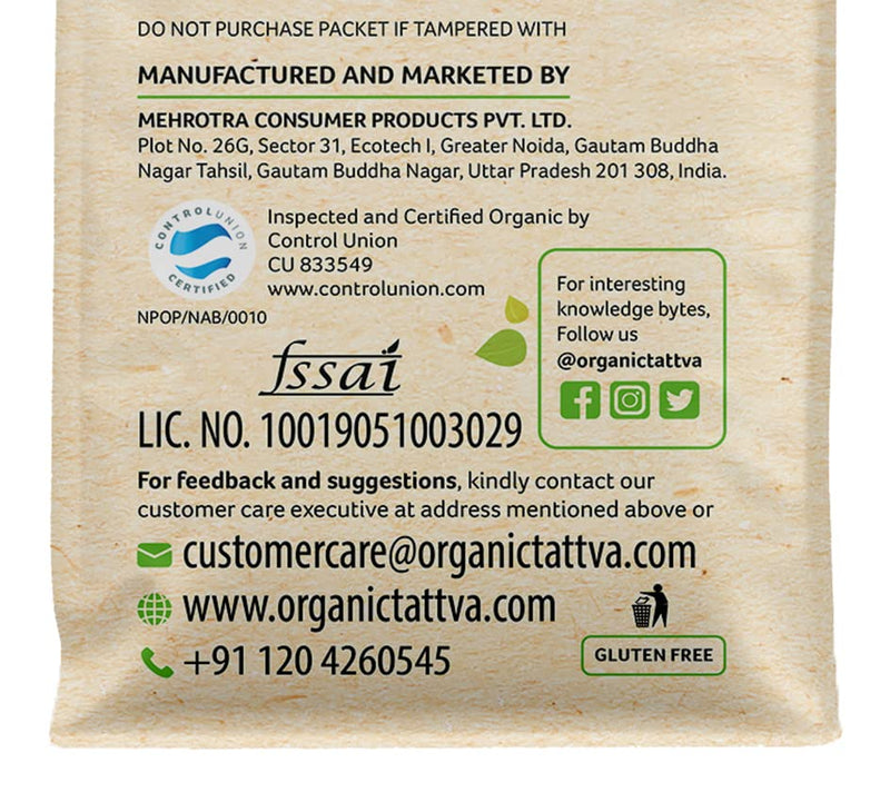 ORGANIC TATTAVA Organic Moong Dal (Yellow Split), 1Kg