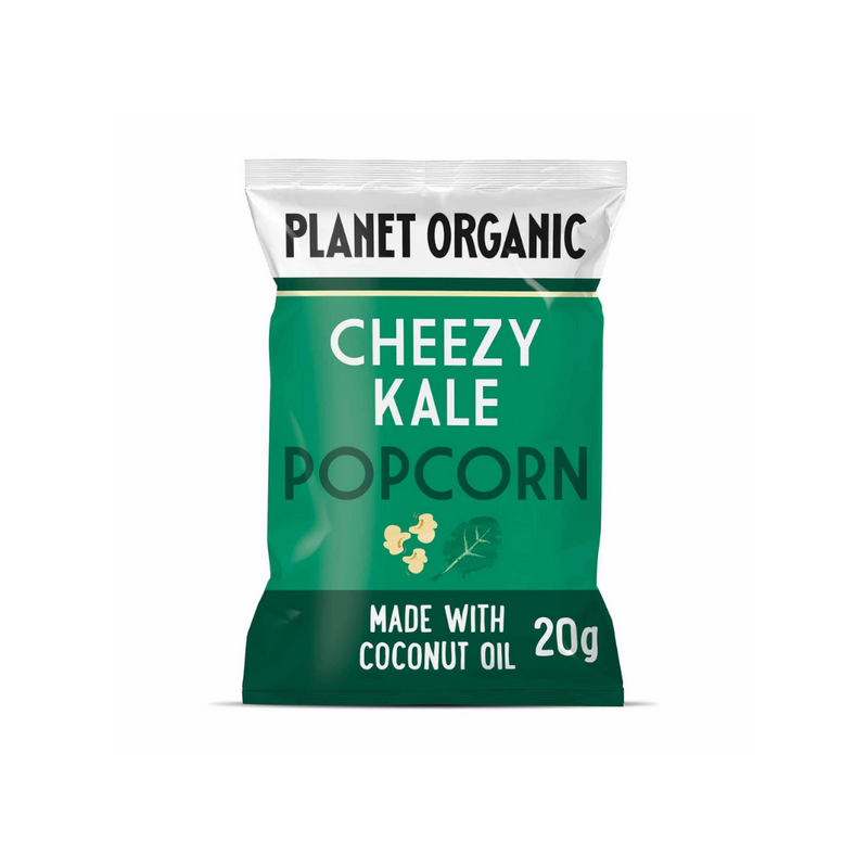 PLANET ORGANIC Cheezy Kale Popcorn, 20g