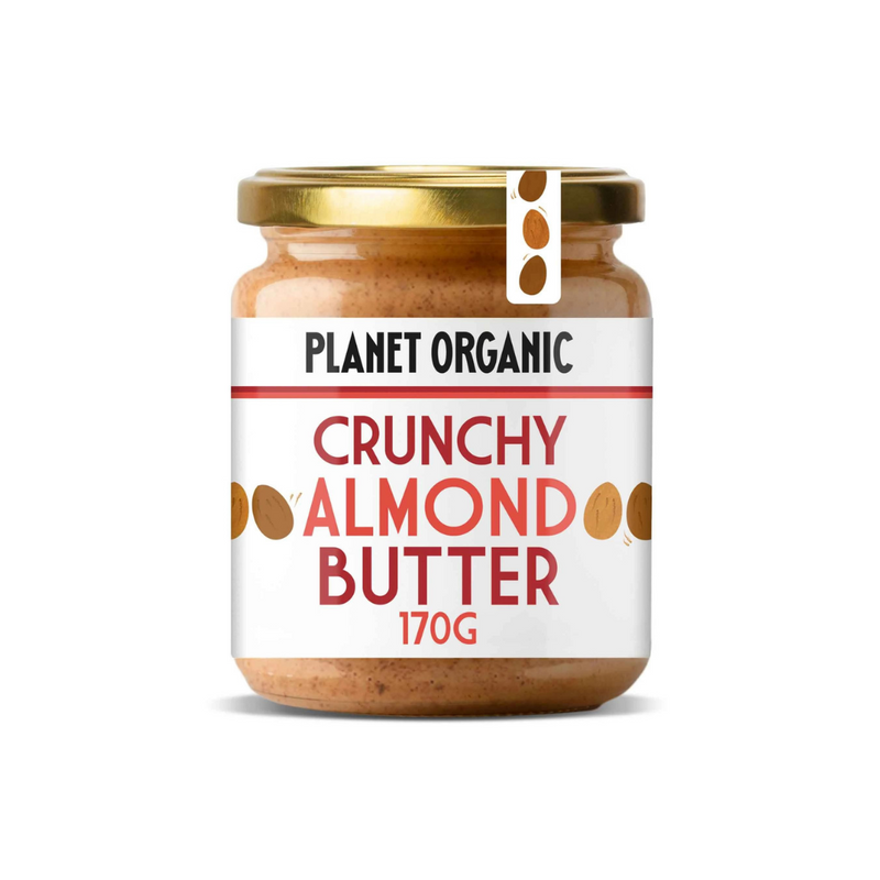PLANET ORGANIC Crunchy Almond Butter, 170g