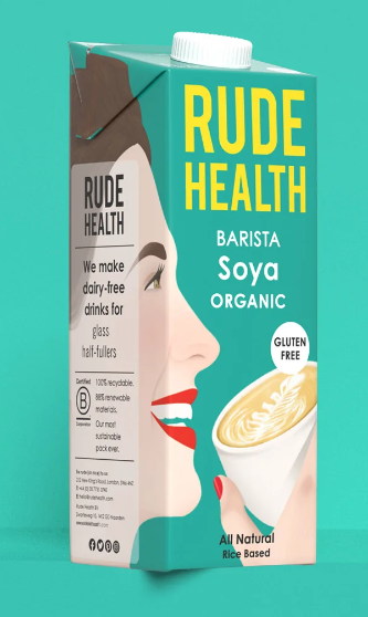 RUDE HEALTH Barista Organic Soya Drink - 1L