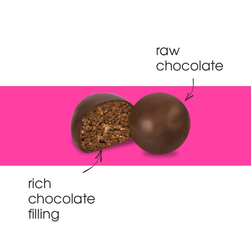 FREAKIN' HEALTHY Raw Chocolate Protein Balls Dispenser, 600g - Pack Of 10