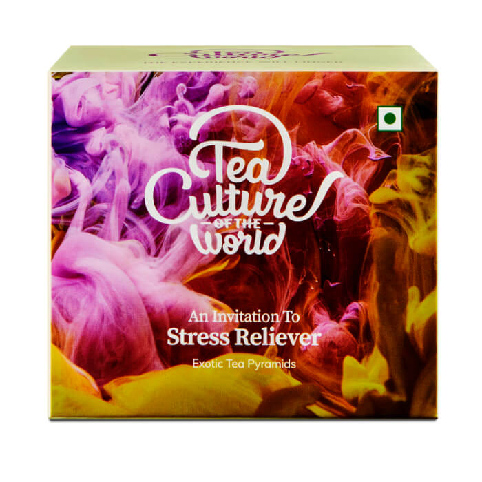 TEA CULTURE OF THE WORLD Stress Reliever Tea (Pack Of 16), 32g