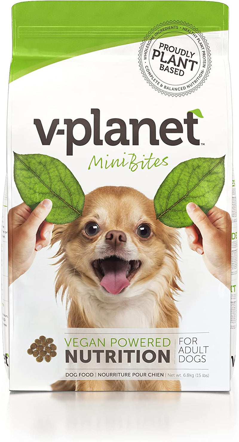 V PLANET Mini Bites for Mini & Small Breeds, 6.8Kg - Vegan Dog Food
