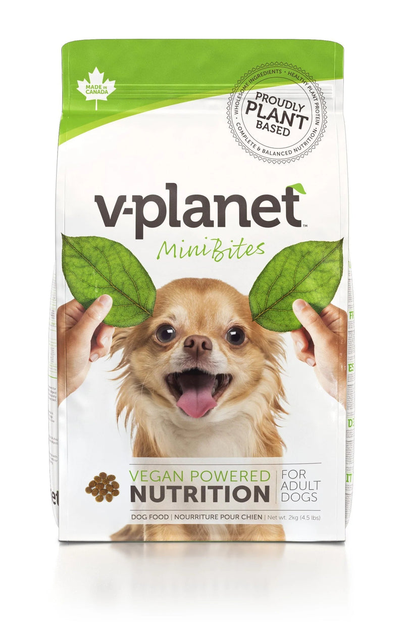 V PLANET Mini Bites Kibble for Mini & Small Breeds, 2.04Kg - Vegan Dog Food