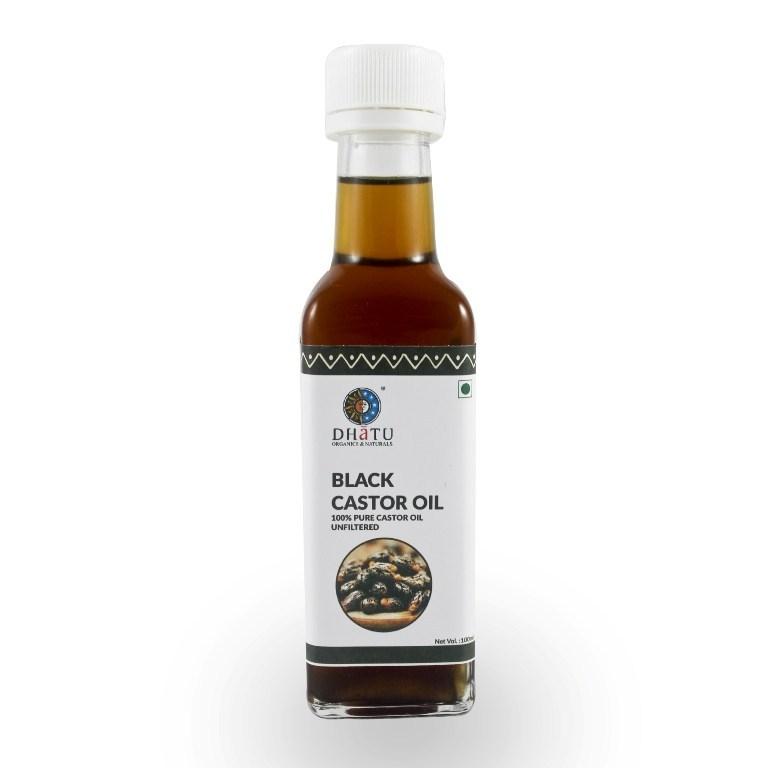 DHATU Organic Black Castor Oil, 100ml