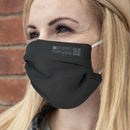 CEAE Organic Cotton Reusable 3 Layer Face Mask (Black), Pack of 2