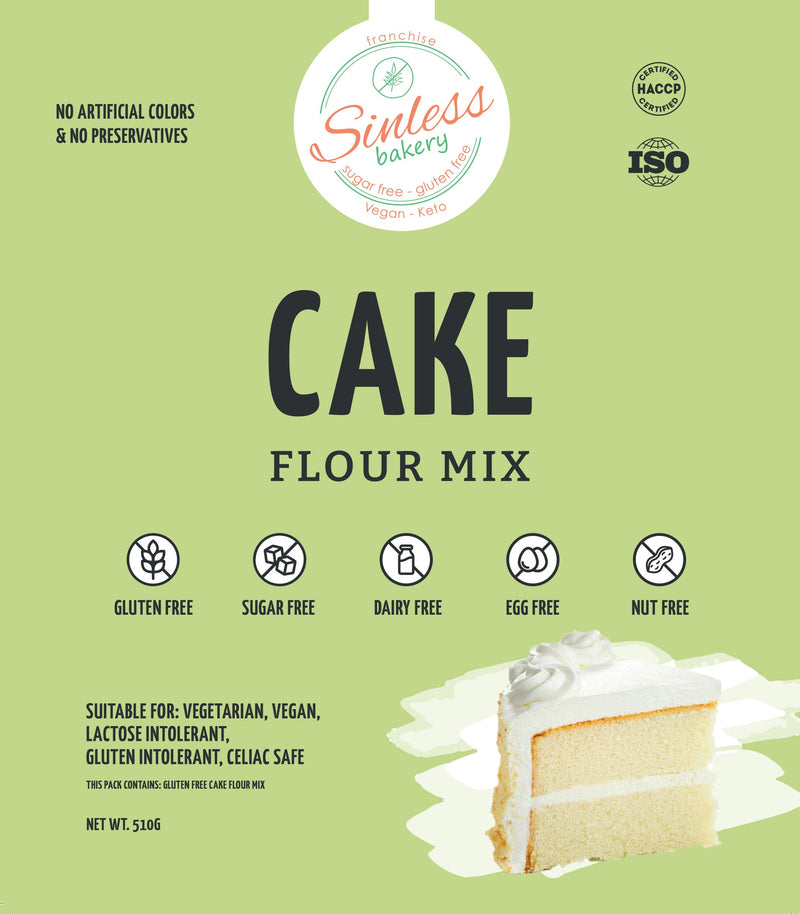 SINLESS BAKEY Cake Flour Mix, 510g