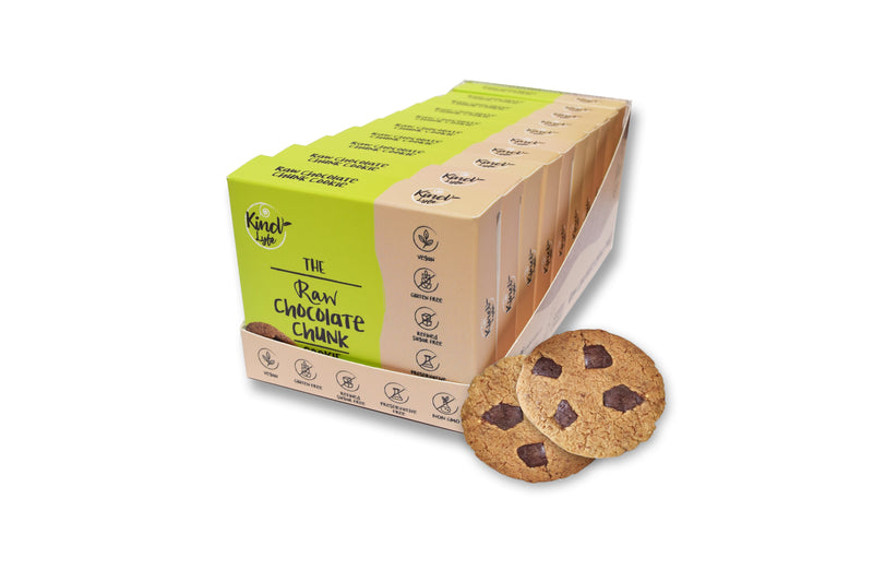 KIND LYFE The Raw Chocolate Chunk Cookie, 35g - Pack of 10