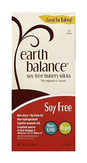 EARTH BALANCE Vegan Soy Free Buttery Sticks, 454g