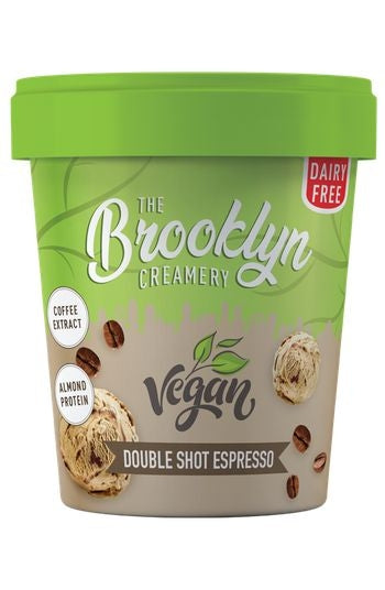 THE BROOKLYN CREAMERY Vegan Ice Cream - Double Shot Expresso, 450ml