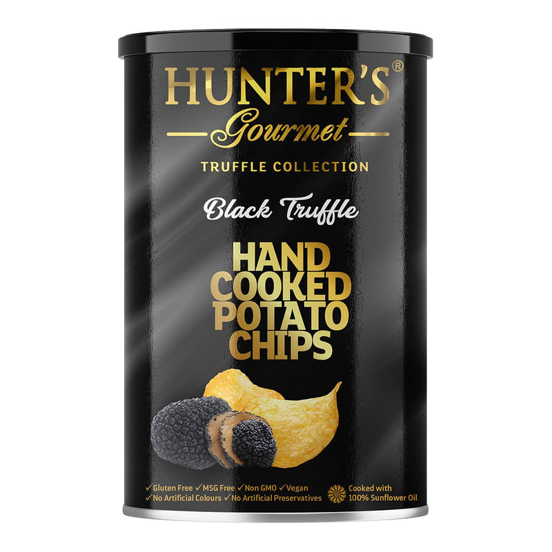 HUNTER'S GOURMET Hand Cooked Potato Chips - Black Truffle, 150g
