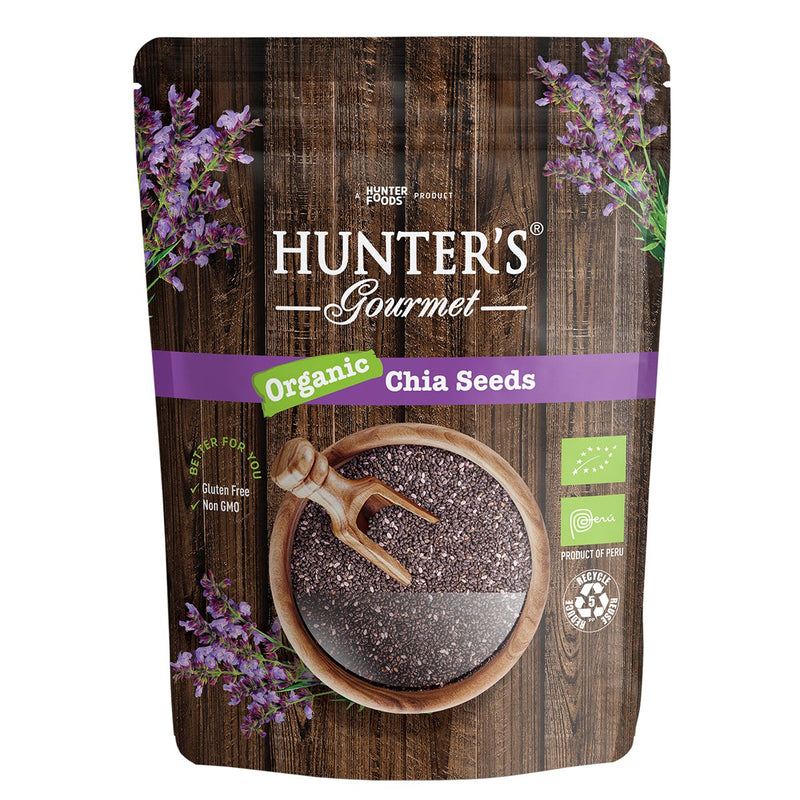 HUNTER'S GOURMET Organic Chia Seeds, 300g
