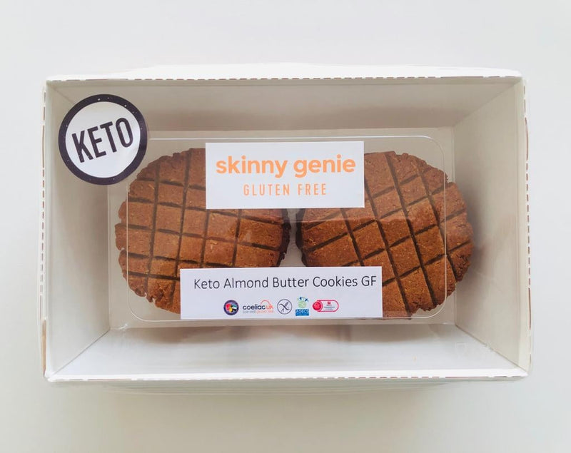 SKINNY GENIE Keto Almond Butter Cookies, 45g - Pack of 6
