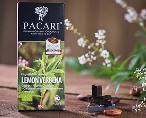 PACARI Organic Lemon Verbena Chocolate Bar, 50g