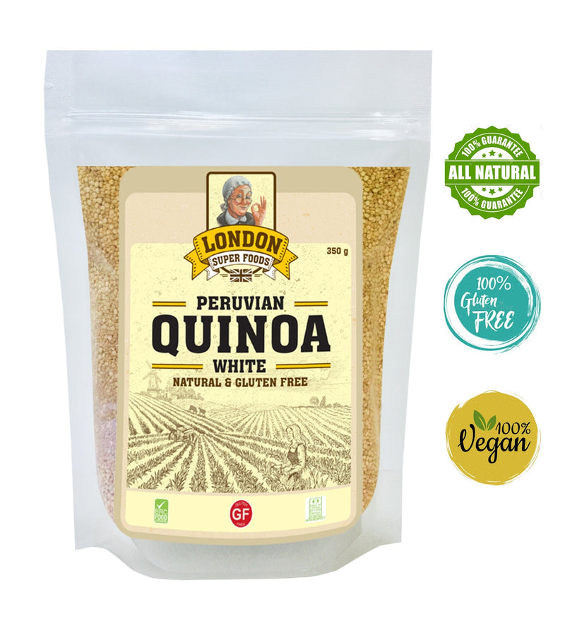 LONDON SUPER FOODS Peruvian Natural White Quinoa, 350g