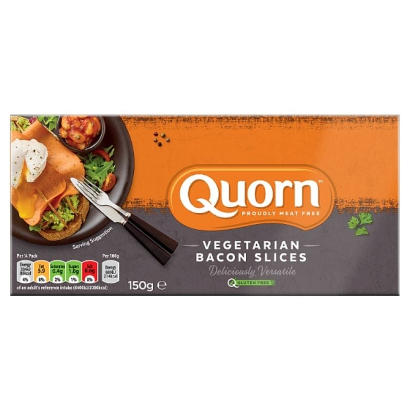QUORN Meat Free Vegetarian Bacon Slices, 150g